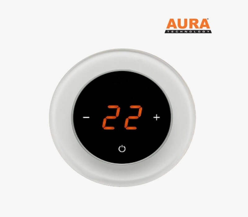 Терморегулятор для теплого пола AURA RONDA 9003 WHITE PURE