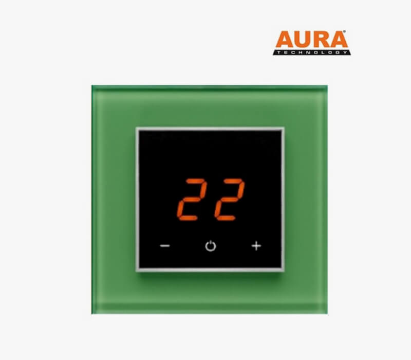 Терморегулятор для теплого пола AURA ORTO 1164 GREEN LUMINOUS
