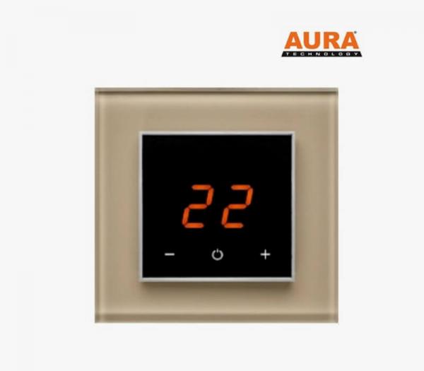 Терморегулятор для теплого пола AURA ORTO 1236 BROWN LIGHT