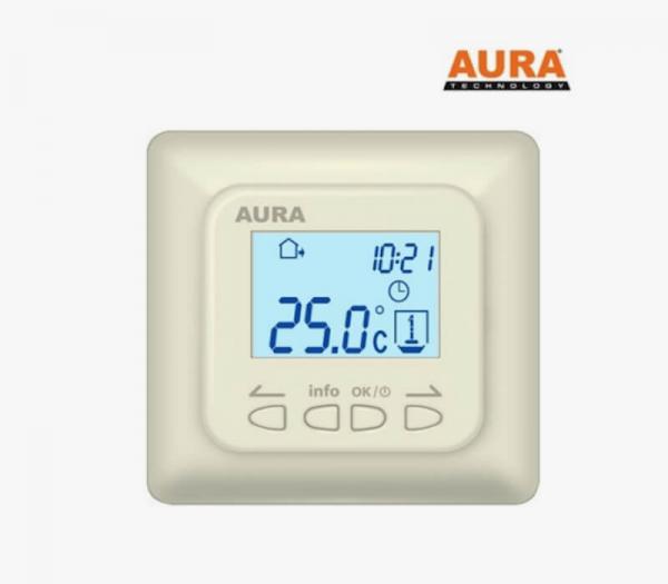 Терморегулятор для теплого пола AURA LTC 730 кремовый