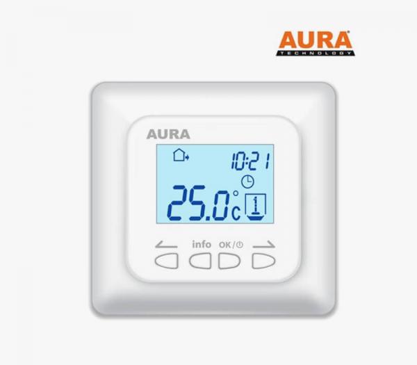 Терморегулятор для теплого пола AURA LTC 730 белый