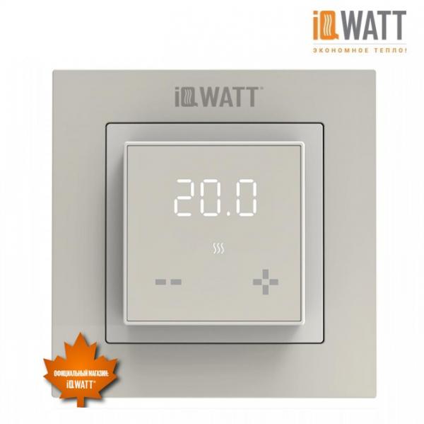 Терморегулятор для теплого пола IQ THERMOSTAT D песочный