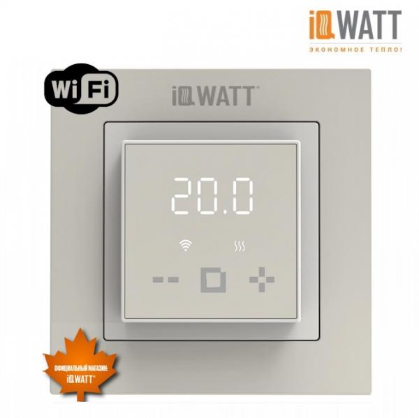 Терморегулятор для теплого пола IQ THERMOSTAT D песочный WI-FI