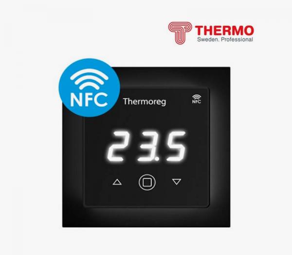 Терморегулятор для теплого пола Thermoreg TI-700 черный