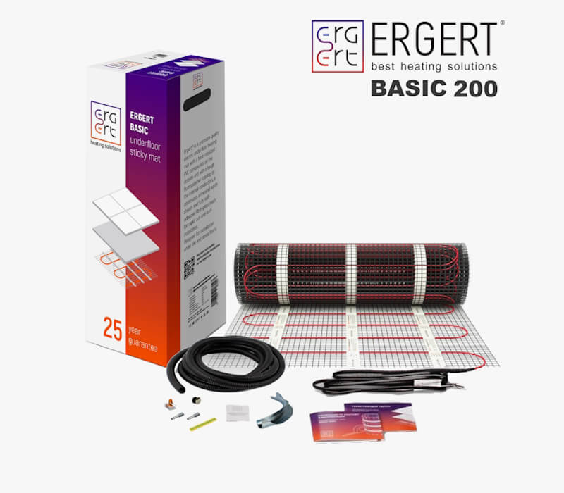 Теплый пол ERGERT Basic 200 (ETMB-200) - 12,0 кв.м.